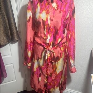 Calvin Klein Pink and Orange Dress